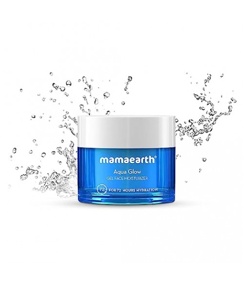 Mamaearth Aqua Glow Gel Face Moisturizer With Himalayan Thermal Water and Hyaluronic Acid for 72 Hours Hydration 100ml
